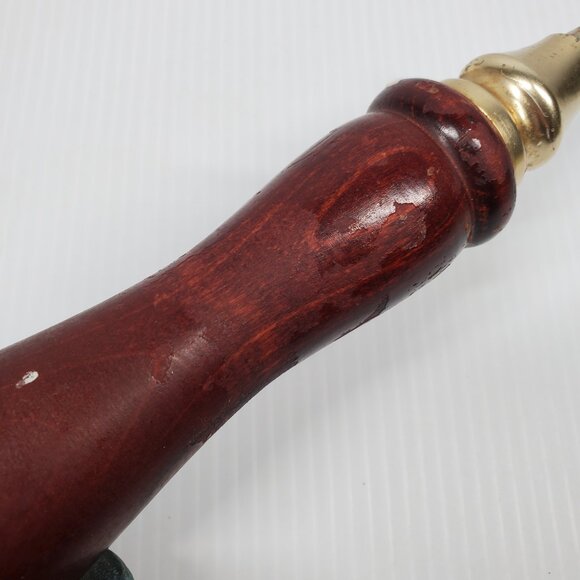 Wood Alligator Ale Beer Tab Pull 12.5" Tall with Medal Tip, Base, Logo Plate - Picture 10 of 12